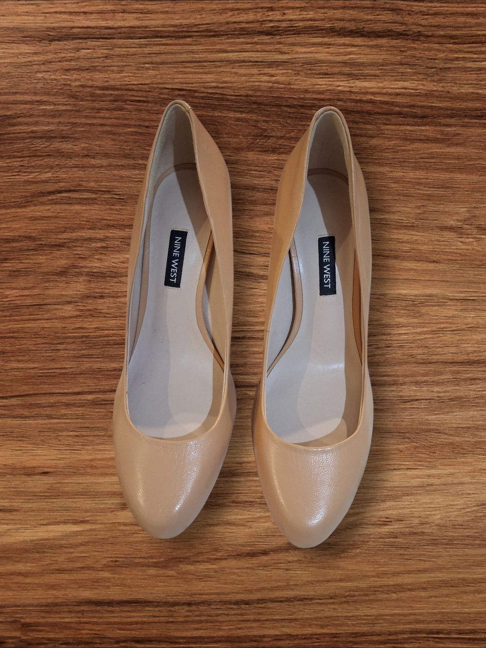 Nine West Beige Pointed-Toe Pumps